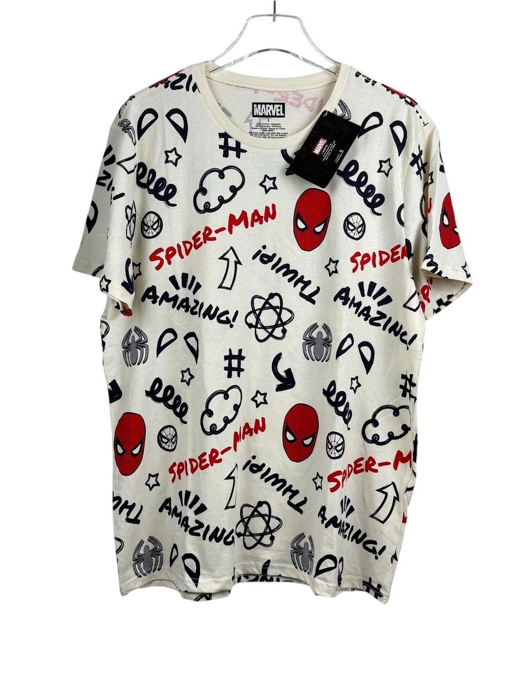 Spiderman Marvel Double-Sided Graphic T-Shirt NWT Men’s Size L